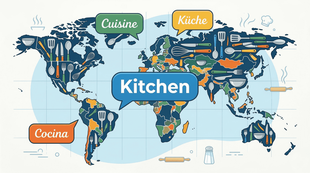 how to spell kitchen in different languages