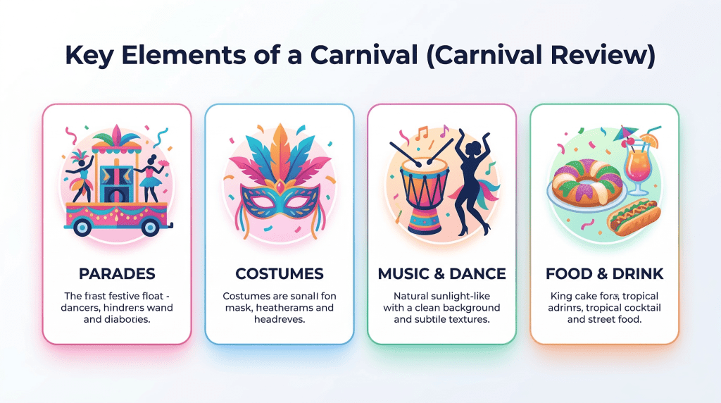 Carnival Review 2026: A Complete Guide to the World’s Greatest Festivals 3 key elements of a carnival infographic carnival review